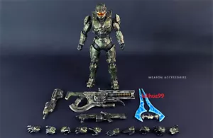 Recolor Halo Master Chief Action Figure 1/12 Fully Painted PVC Completed Figure - Picture 1 of 10