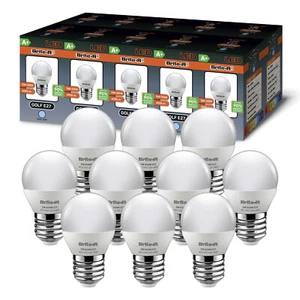 10x E27 ES Golf LED Bulb 5W=50W COOL White Brite-R 6500K ENERGY 240V Light Lamp - Picture 1 of 7