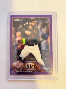 2023 Topps Chrome - #122 Mitch Haniger /250 PURPLE BORDER - Picture 1 of 2