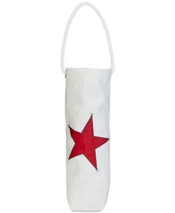 IDEA DE REGALO NUEVA BOLSA DE VINO NAUTICA STAR HECHA A MANO EN EE. UU. TELA DE VELA RECUPERADA - Imagen 1 de 3