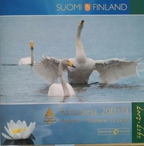 manueduc   FINLANDIA 2007 II  CARTERA OFICIAL 9 Monedas con 5 Euros  BU  NUEVA - Bild 1 von 3