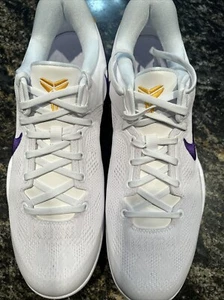 Kobe Nike VIII Protro White/Purple Mens 10 NIB - Picture 1 of 8