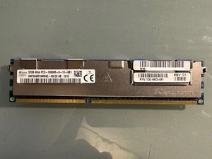 SK Hynix 32GB 4Rx4 PC3-10600R 1333 DDR3 SERVER RAM - HMT84GR7AMR4C-H9 - Picture 1 of 1