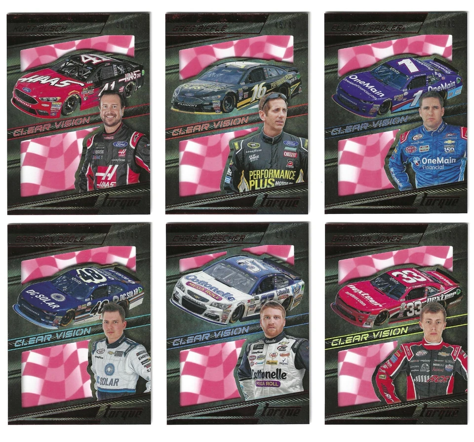 2017 Torque CLEAR VISION RED PARALLEL #26 Kurt Busch #30/49! ONE CARD ONLY! - Image 1 of 1