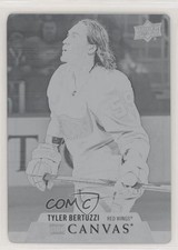 2020-21 Upper Deck UD Canvas Printing Plate Black 1/1 Tyler Bertuzzi #C30 7n6