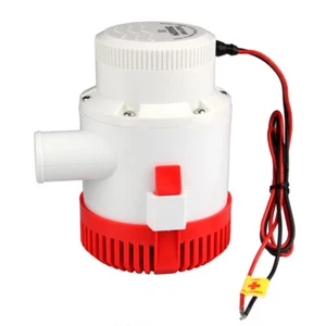 3500 GPH 12V Electric Bilge Pump Boat Marine Plumbing Submersible 1-1/2" Hose - Bild 1 von 3