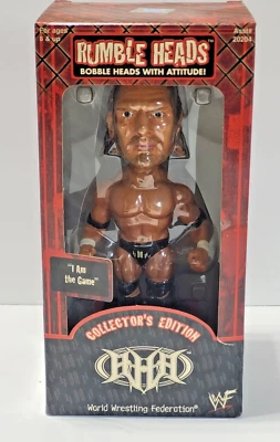 Triple H WWF Rumble Heads Bobblehead WWE HHH Wrestling Series One In Box READ - Image 1 of 4