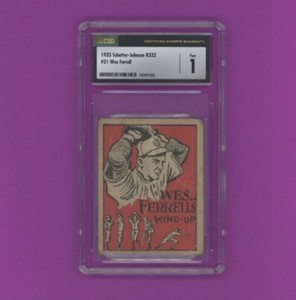 1935 Schutter-Johnson - Wes Ferrel #39 - CSG 1
