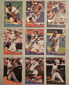 1994 Leaf Promotional Samples PROMO Baseball Card Singles Ken Griffey Jr. Ripken - Picture 1 of 2
