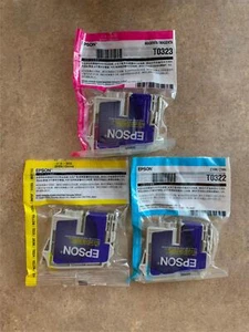 GENUINE EPSON 32 T0322 T0323 T0324 INK SET CYM C80 C80N C70 CX5100 / N7-4 - Picture 1 of 5