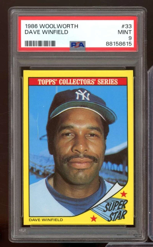 Dave Winfield Card 1986 Woolworth #33 PSA 9 - Image 1 of 2