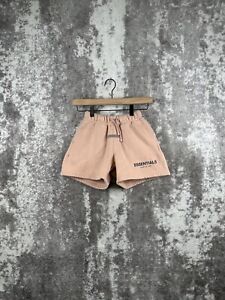 Fear of God Essentials Shorts Pink Kids Size S Small (6/7)