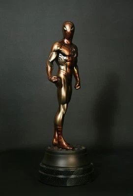 BOWEN DESIGNS NUEVO!!! ESTATUA DE HOMBRE ARAÑA IMITACIÓN BRONCE AP ARTISTA PROFESIONAL ESPECTÁCULO LATERAL BUSTO Foto 1 de 4