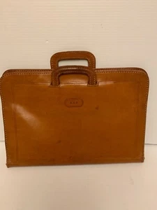 VINTAGE P.R.O Geniune Cowhide Brown Briefcase - Picture 1 of 11