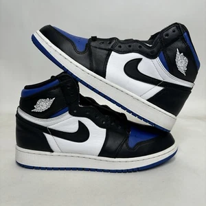 Nike Air Jordan 1 High OG GS “Royal Toe” 575441-041 7Y/Women’s 8.5 Worn - Picture 1 of 8