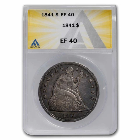 1841 Liberty Seated Dollar XF - SKU#64993 Cover