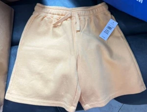 NWT Boys Gap Size  5 Year Relaxed Washed Fleece Pull On Shorts Orange Nectar - Picture 1 of 5