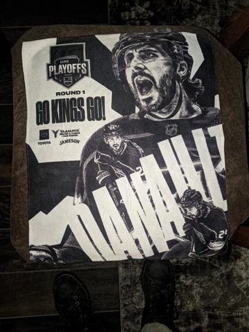 Los Angeles Kings Oilers PHILIP DANAULT Towel 2023 Stanley Cup Playoffs Game 4 Cover