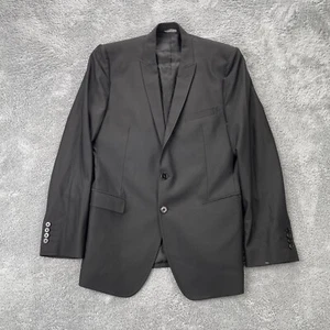 Dolce and Gabbana Blazer Mens Large 40R Black Regular Fit Italy 2 Button Wool - Picture 1 of 10