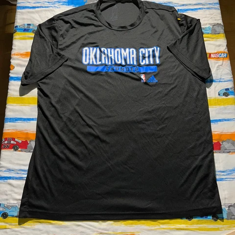 Adidas OKC Oklahoma City Thunder Warm Up Shirt Adidas Mens XL Cover
