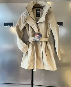 Helly Hansen HH women’s Trench Coat Water Repellent PFC FREE DWR New +Tag Size M - Picture 1 of 24