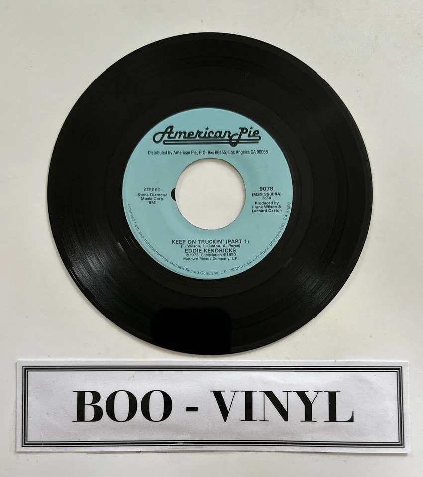 Eddie Kendricks–Keep On Truckin' Part 1  7” Soul Vinyl Record US American Pie Ex - Image 1 of 4