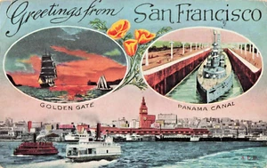 Postkarte CA San Francisco Kalifornien-Panama Pacific Expo. Vintage Antik 1915C5 - Bild 1 von 2