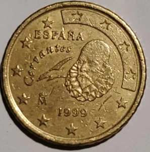 MONETA SPAGNA 50 EURO FIFTY CENT 1999 - Foto 1 di 2