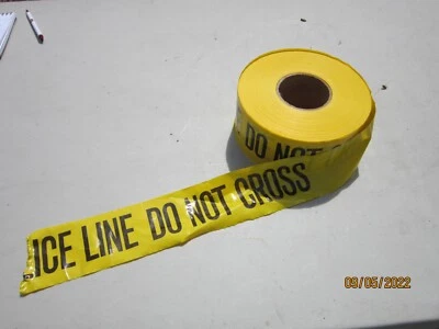  3 Mil Barricade Tape: 3 in. x 1000 ft. (POLICE LINE DO NOT CROSS) - Image 1 of 3