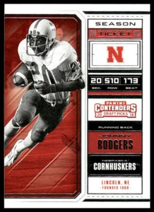 2018 Panini Contenders Draft Picks #55 Johnny Rodgers Nebraska Cornhuskers - Picture 1 of 2