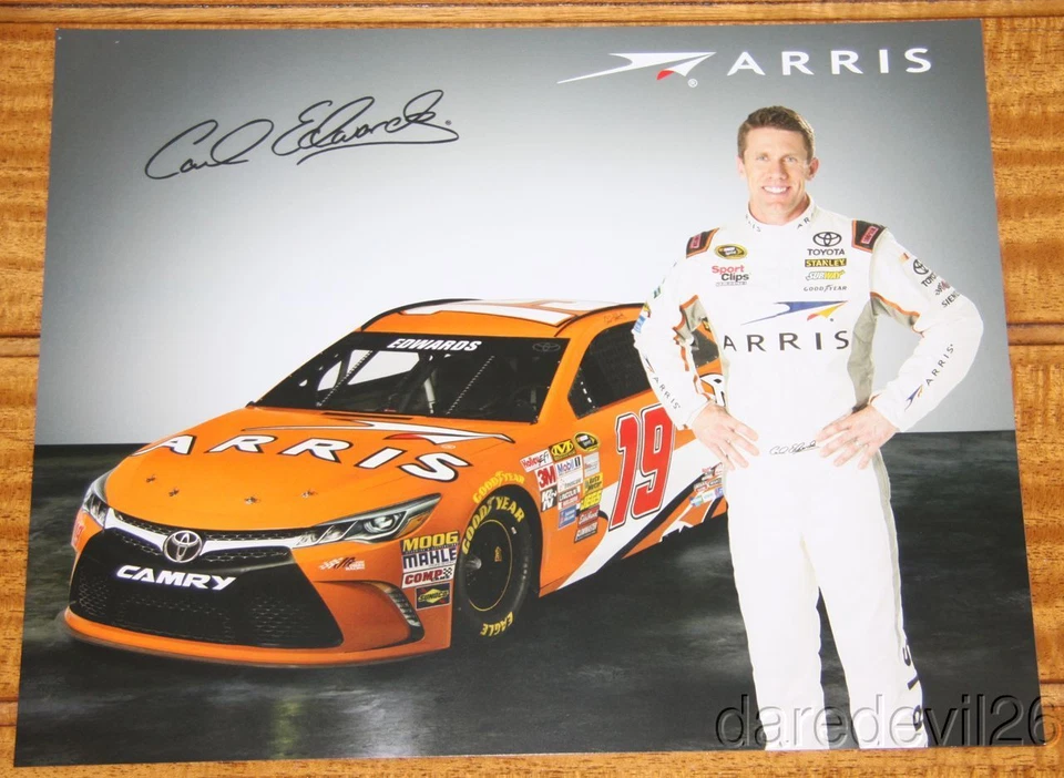 2015 Carl Edwards Arris Toyota Camry NASCAR Sprint Cup postcard - Image 1 of 1