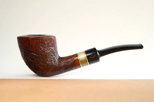 Brebbia Brasil Sabbiata Quarter Bent Dublin Estate Pfeife Estate Pipe - Picture 1 of 10