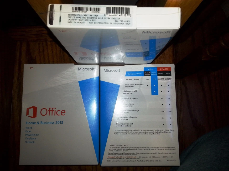 Microsoft Office Home & Business 2013 Product Key Card,SKU T5D-01575,Full Sealed - Image 1 of 1