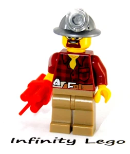 LEGO Miner Minifigure City Mining Constructions with Equipment / Tool (4204) - Picture 1 of 3