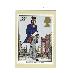 GREAT BRITAIN 1979 FDC Post Card (London Post) with Souvenir Sheet "London 1980" - Picture 1 of 2