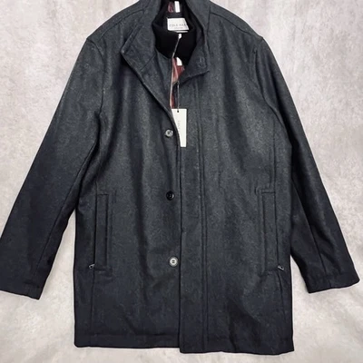 Cole Haan Men's XL Gray Melton Wool Blend Overcoat Jacket NWT - Image 1 of 4