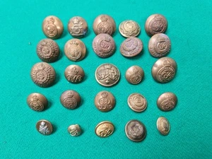 Job Lot Bundle 25 x Vintage WW2 British Army Military Uniform Buttons - Picture 1 of 5