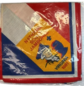 1981 National Scout Jamboree Virginia Neckerchief  - Picture 1 of 2