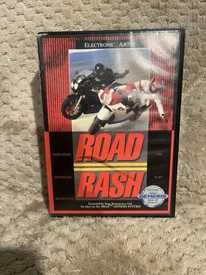 Road Rash-Sega-1991-Complete with Box&Manual-Tested🏍️ - Image 1 of 3