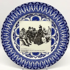 1900 Royal Doulton Gibson Girl Widow 10.5" Dinner Plate She Looks for Relief - Picture 1 of 6