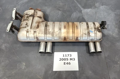 ✅ 01-06 OEM BMW E46 M3 motor S54 silenciador de escape traseiro 90k - Imagem 1 de 4