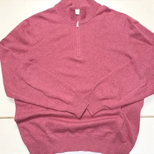 Gran Sasso For Andrisen Morton Mens SweaterSz L Raspberry Cashmere Italy Luxury - Picture 1 of 5