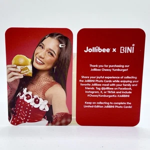 Jollibee X Bini Photocard Aiah Yumburger BINIverse Philippine Exclusive Blooms - Picture 1 of 2
