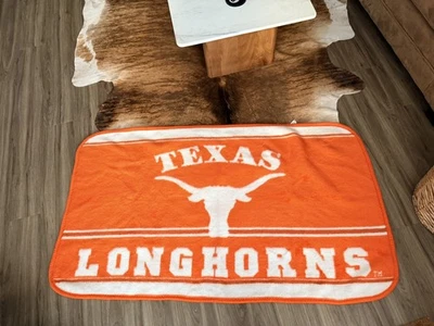 Vintage Baby Mink University of Texas Reversible blanket  - Image 1 of 3