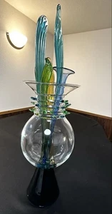 Objeto de cristal Borek Sipek 65 x 20 x 20 cm firmado - Imagen 1 de 8