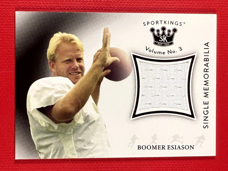 2021 Sportkings Volume 3 Boomer Esiason #SM-BE Memorabilia Game Worn Relic - Image 1 of 2