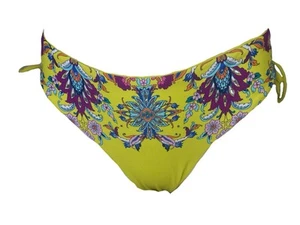 Matthew Williamson Tie Side Embellished Swim Bottom Size 14 Yellow - Picture 1 of 7