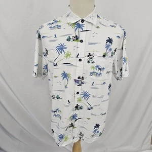 Disney Parks x Tommy Bahama Men's Hawaiian Shirt Mickey Mouse Surfing Medium - Picture 1 of 9