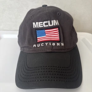 Mütze Kappe Mecum Auktionen bestickt USA Flagge Indy 2019 Bieter verkauft Riemen - Bild 1 von 6