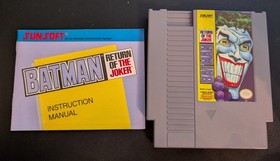 Batman: Il ritorno del Joker NES gioco e manuale autentico - Sunsoft - testato!